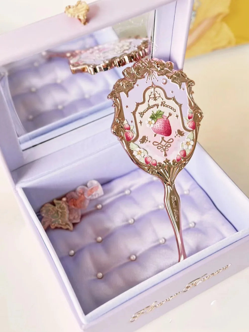 Flower Knows Violet Strawberry Rococo Jewelry Empty Box