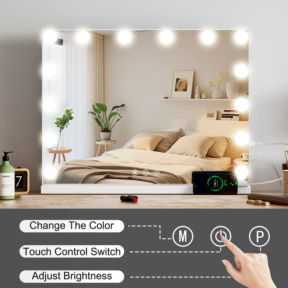 Led Light Hollywood Makeup Mirror Vanity Light Mirror