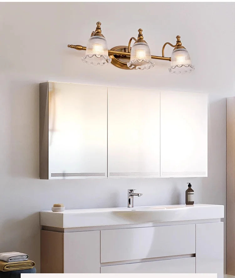 3head Mirror Front Lamp Modern Wall Light Bronze