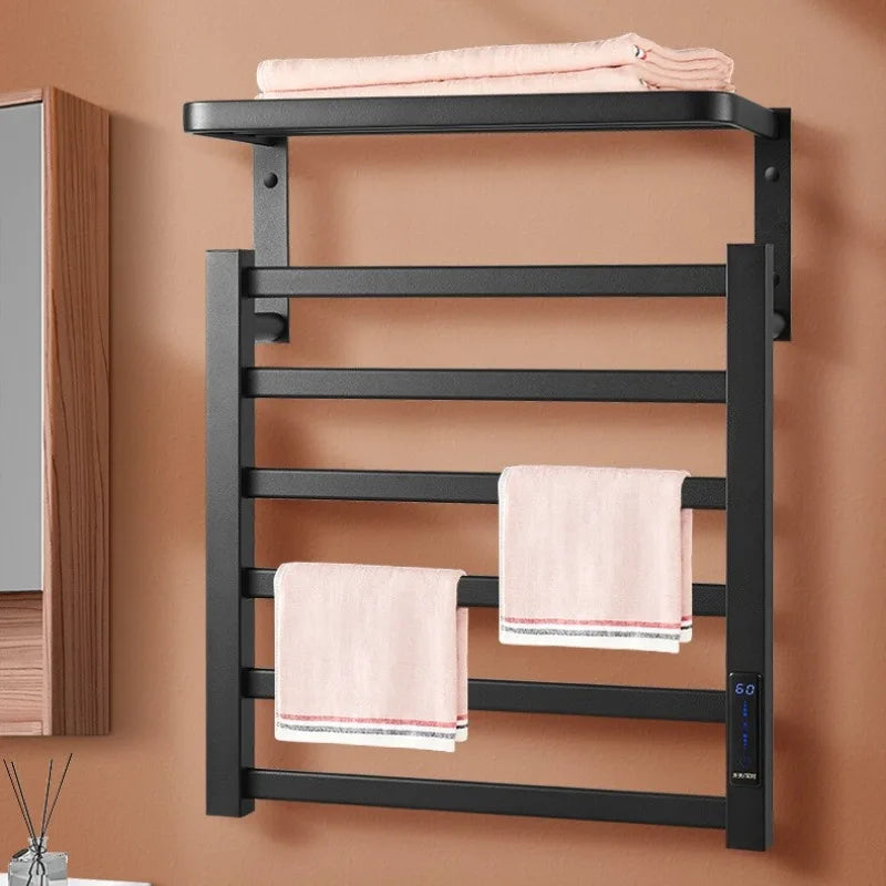 Metal Electric Heated Towel Rail Smart Disinfection Thermostat