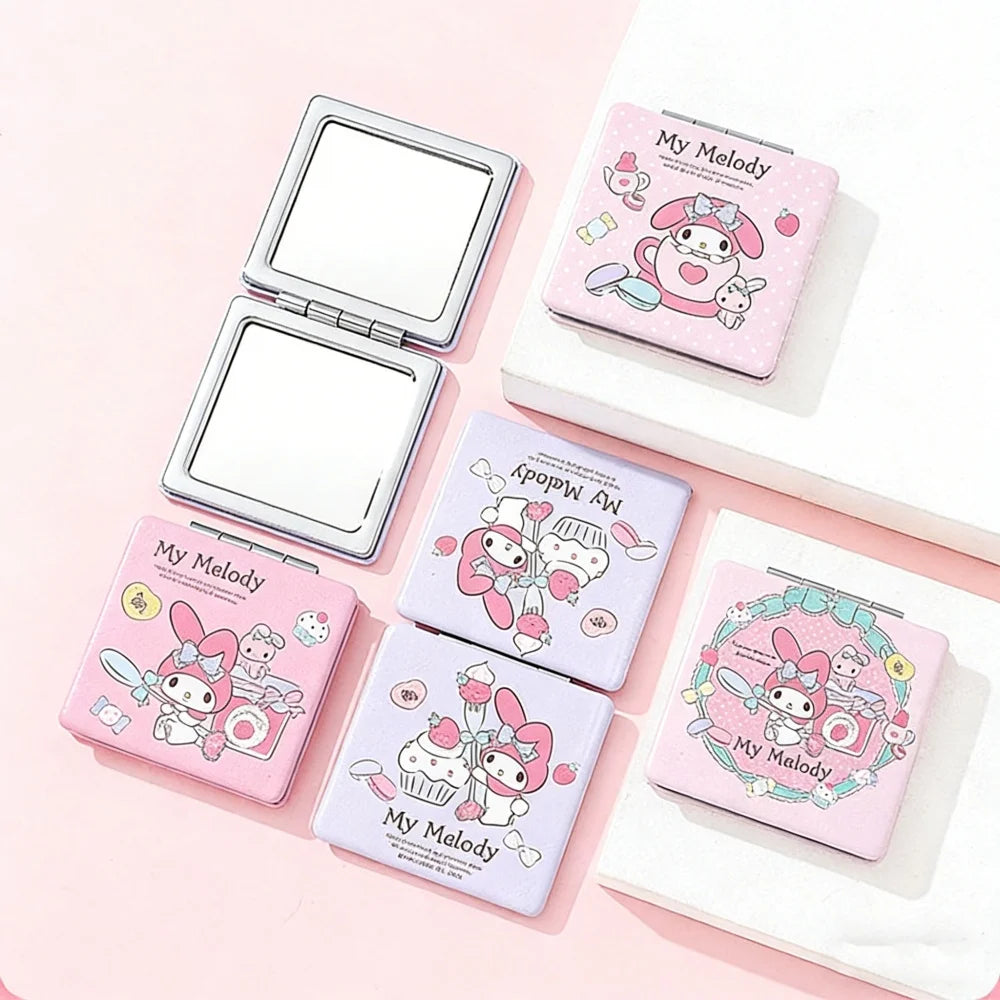 Genuine Hello Kitty Melody Folding Makeup Mirror Cartoon
