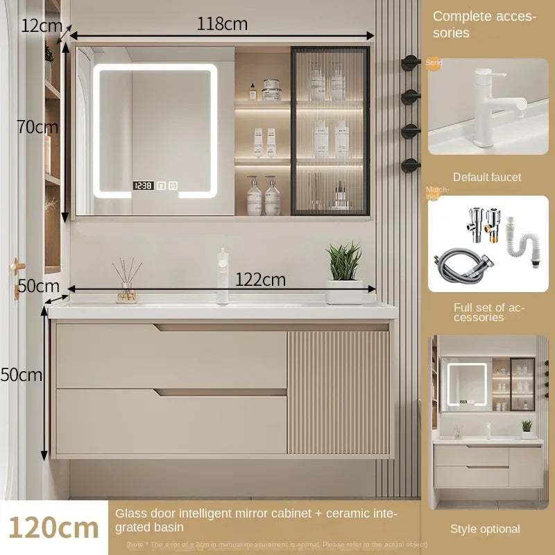 Modern Basin Bathroom Cabinet Combination Sink Minimalist