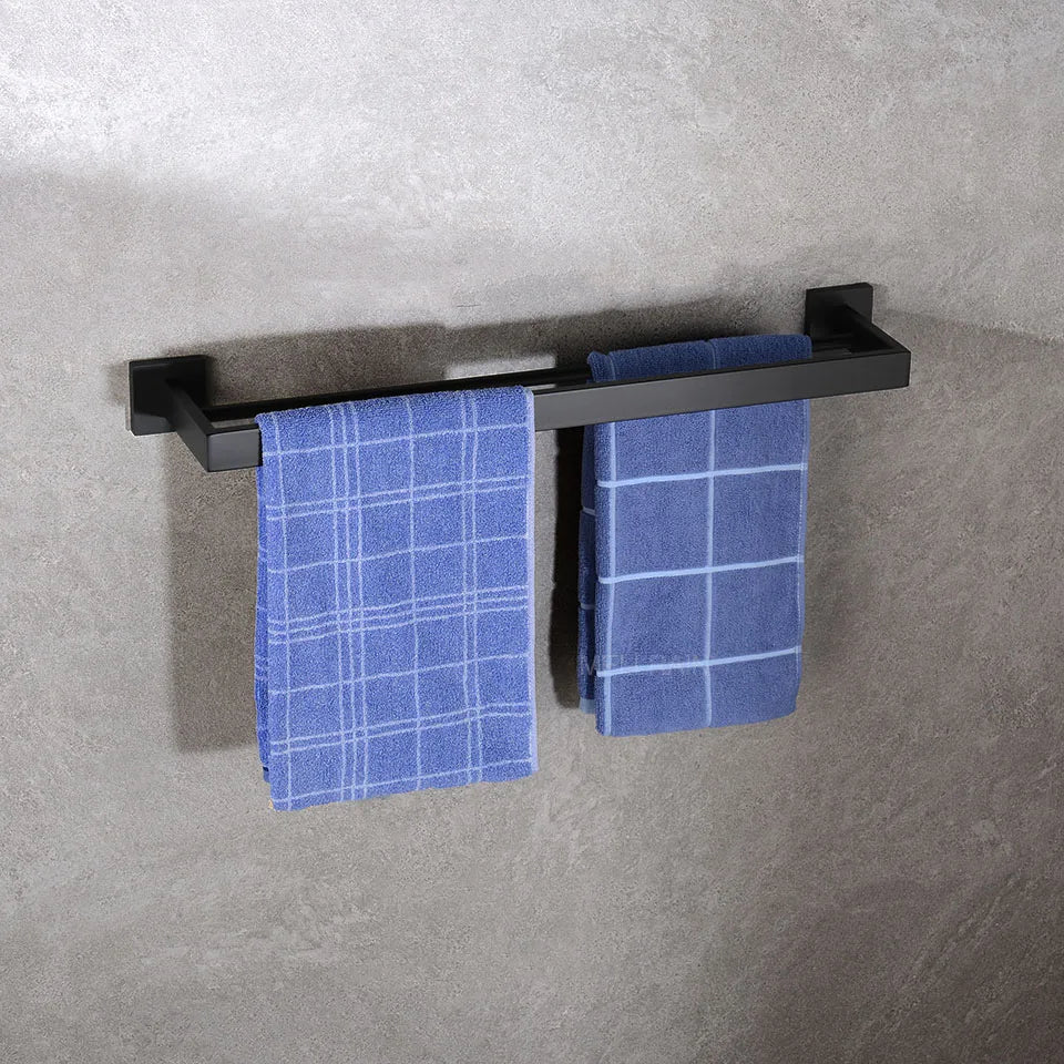 Matte Black Bathroom Hardware 304 Stainless Steel Towel