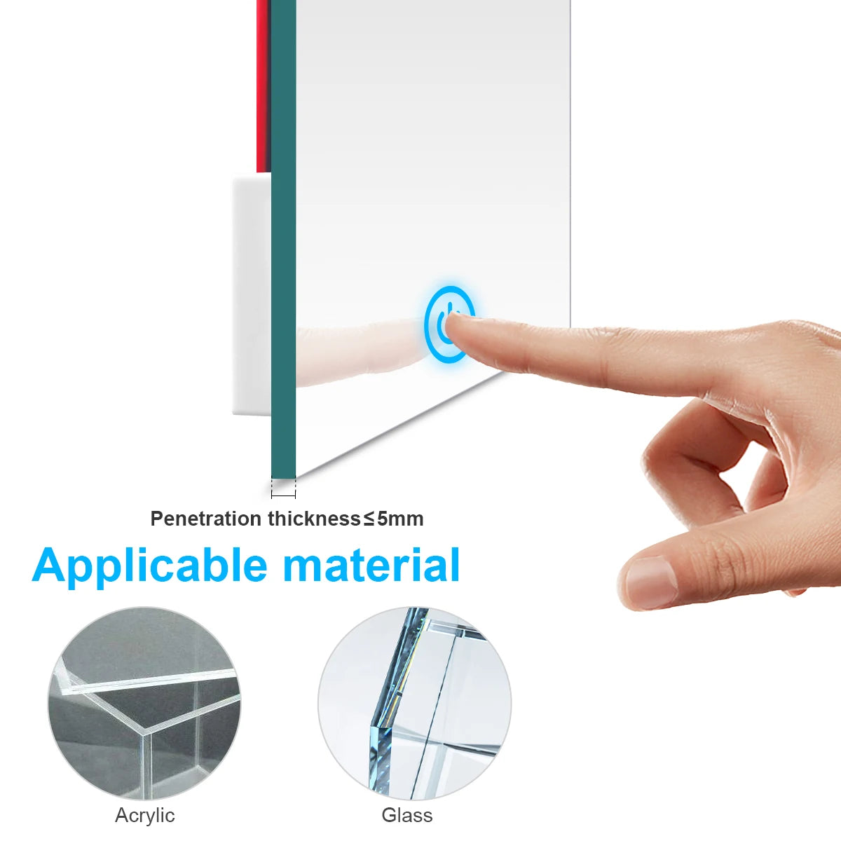 12v 5a Makeup Mirror Led Light Switch Capacitive