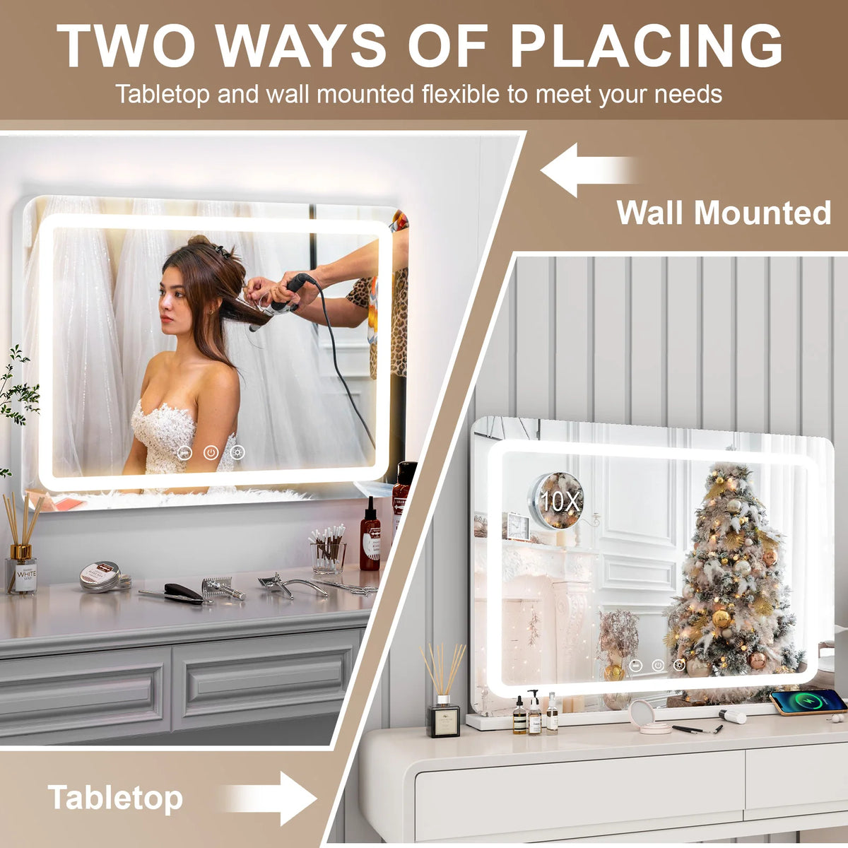 80cm Dressing Table Led Hollywood Vanity Mirror Large