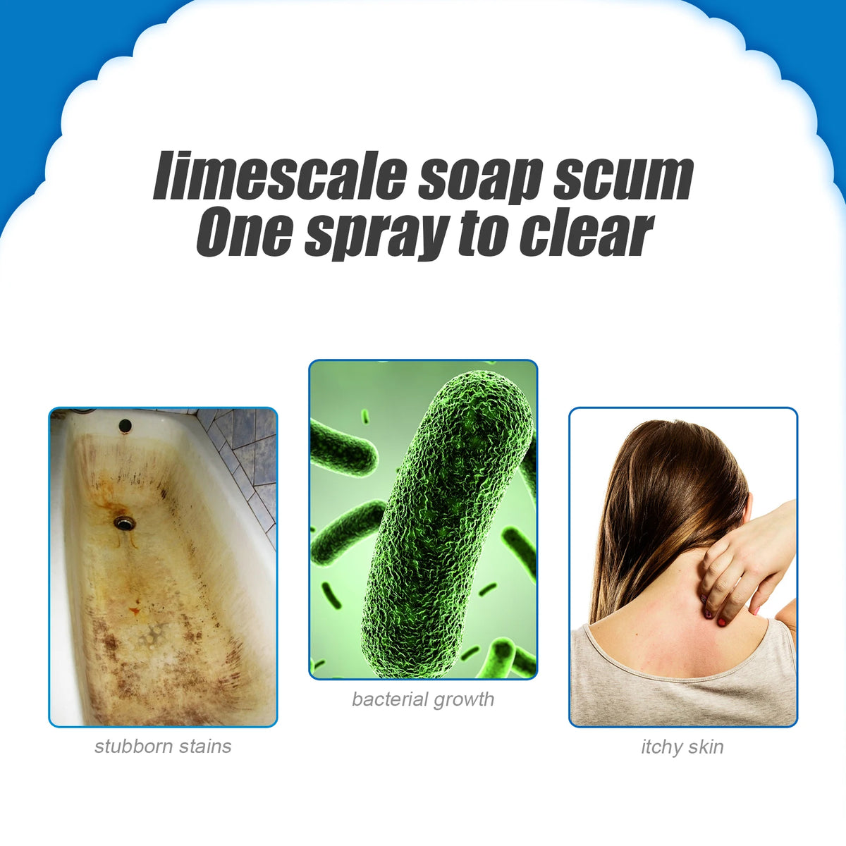 Bathroom Cleaner Shower Room Bathtub Scale Cleaner Washbasin