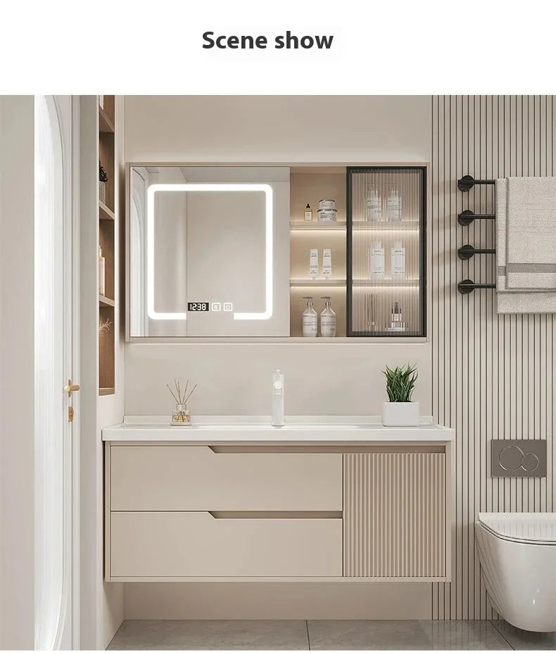 Modern Basin Bathroom Cabinet Combination Sink Minimalist