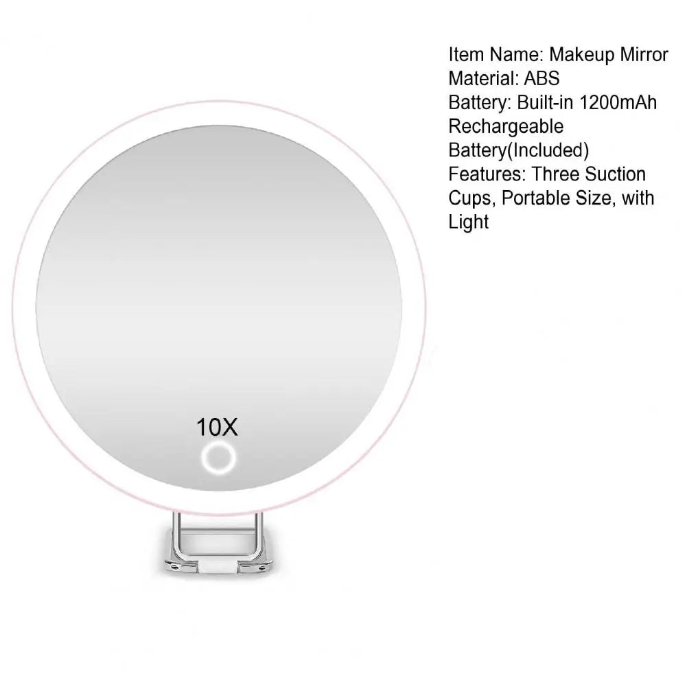 10/20/30x Magnifying Mirror Led Light Tweezers 360 Degrees