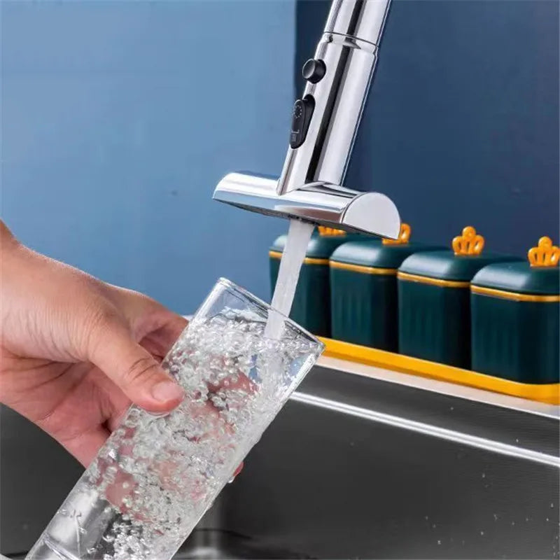 Modes Waterfall Faucet Extender Sprayer Head Filter Nozzle