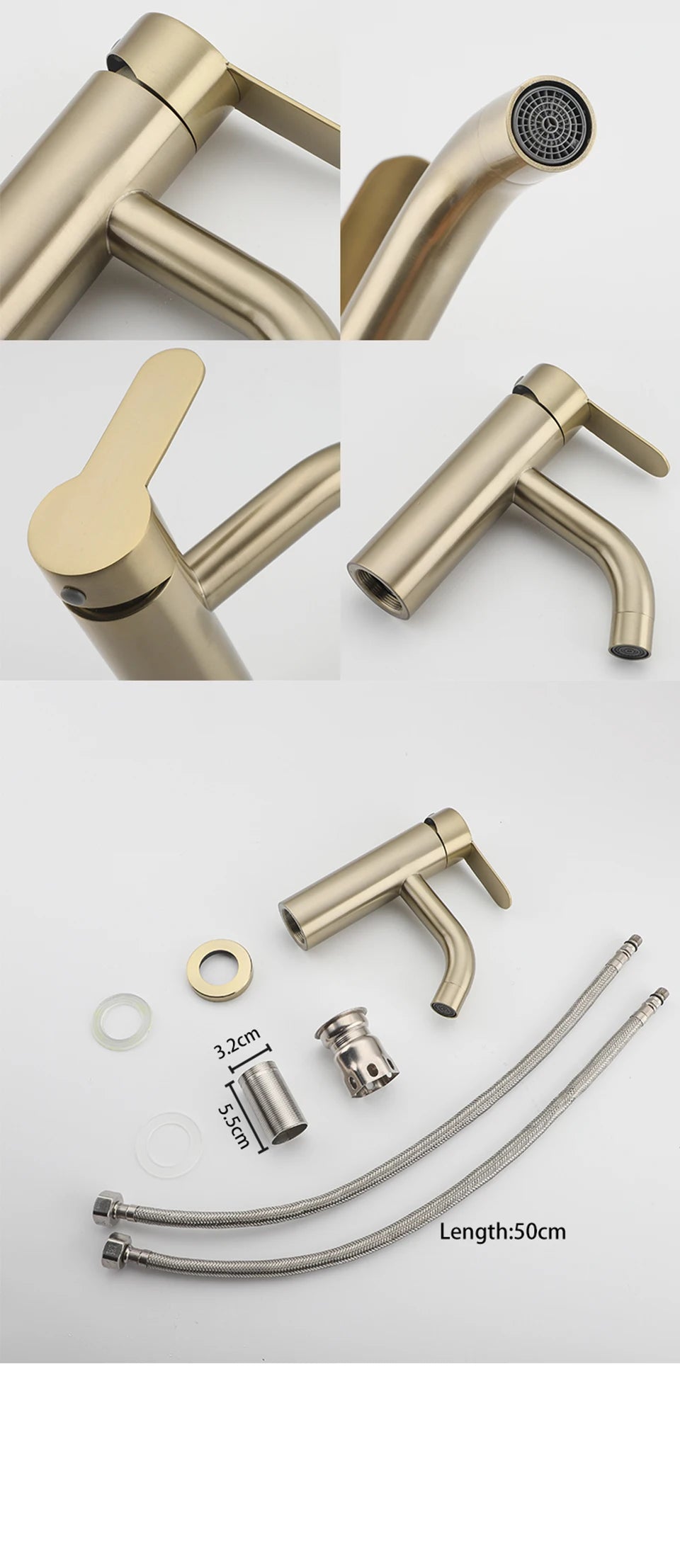 Ula G1/2 Basin Faucet Waterfall Bathroom Sink Faucet