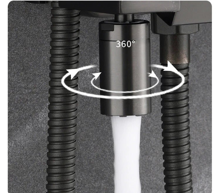 Piano Digital Display Thermostatic Bathroom Shower Cold Brass