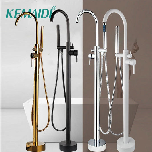 Kemaidi Golden Plated Bathtub Filler Shower Roman Tub