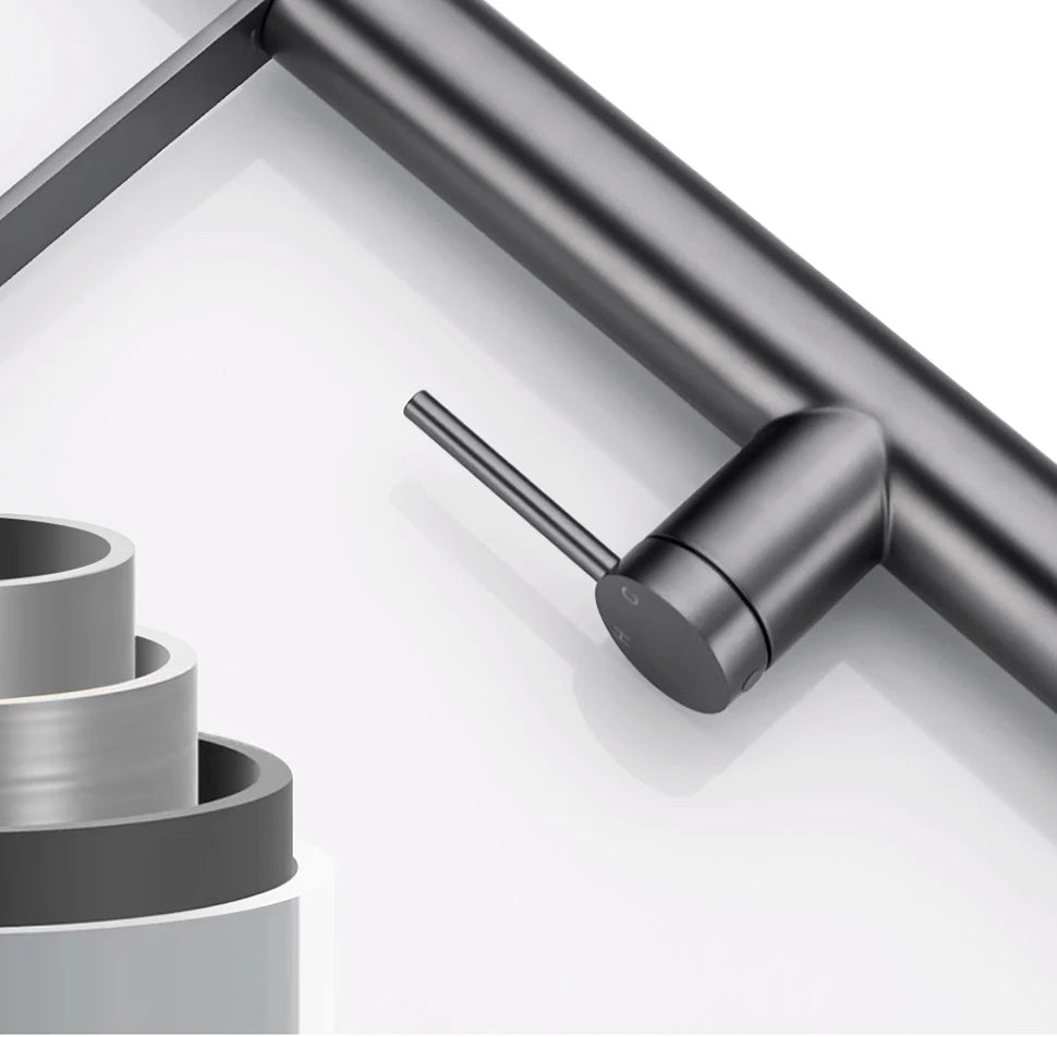 Faucet Gunmetal Flexible Pull Out Water Tap Nozzle