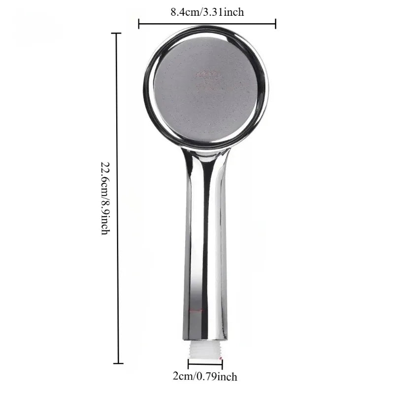 Ultra Thin Pressurized Rain Spray Head Handheld Shower