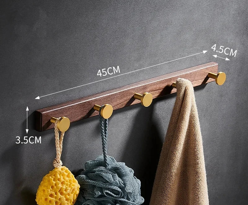 Tuqiu Robe Hook Clothes Hook Towel Hanger Wood