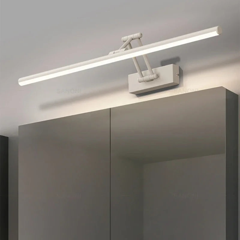 Modern Led Wall Lamp Bathroom Mirror Lamp Retractable