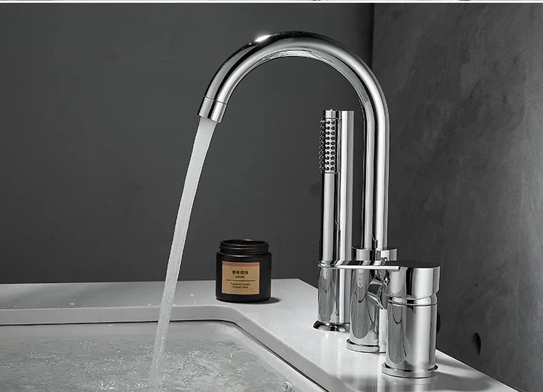 Bathroom Bathtub Shower Faucet Swivel Tub Spout Handhold