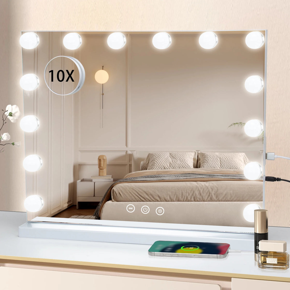 Large 50cm Hollywood Make-Up Table Mirror Vanity Lights