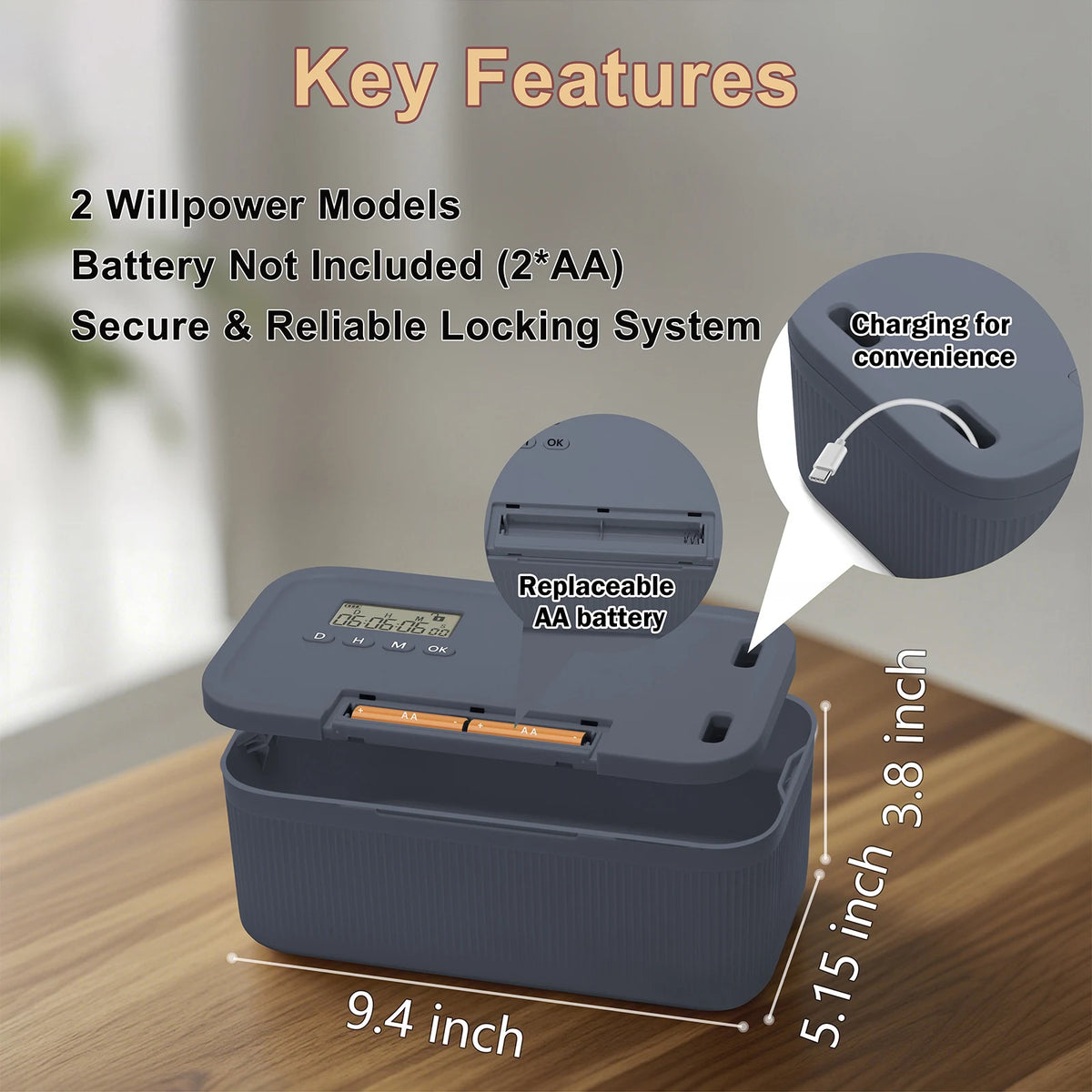 Lock Box Timer Phone Locker Time Locking Storage