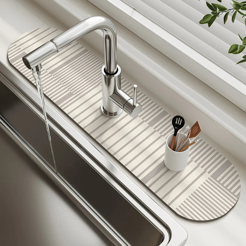 Classic Diotomite Sink Faucet Table Mat Toilet Drain