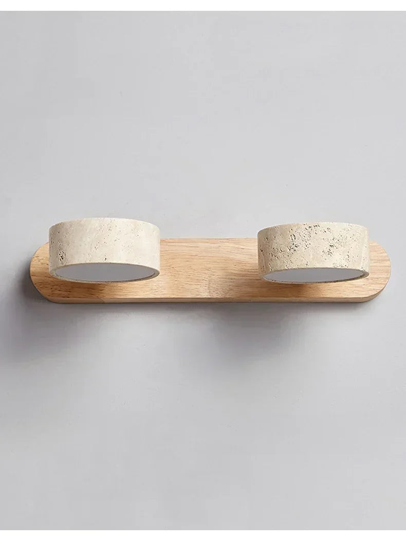 Spanish Natural Limestone Double-Sided Wall Lamp Creative