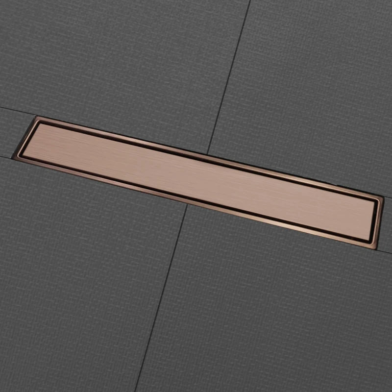 304 Stainless Steel Bathroom Drain Brushed Rose Gold