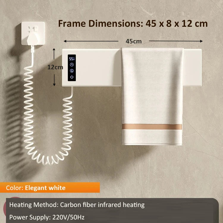 Oxg Electric Heated Towel Rack Wall Mounted Bathroom