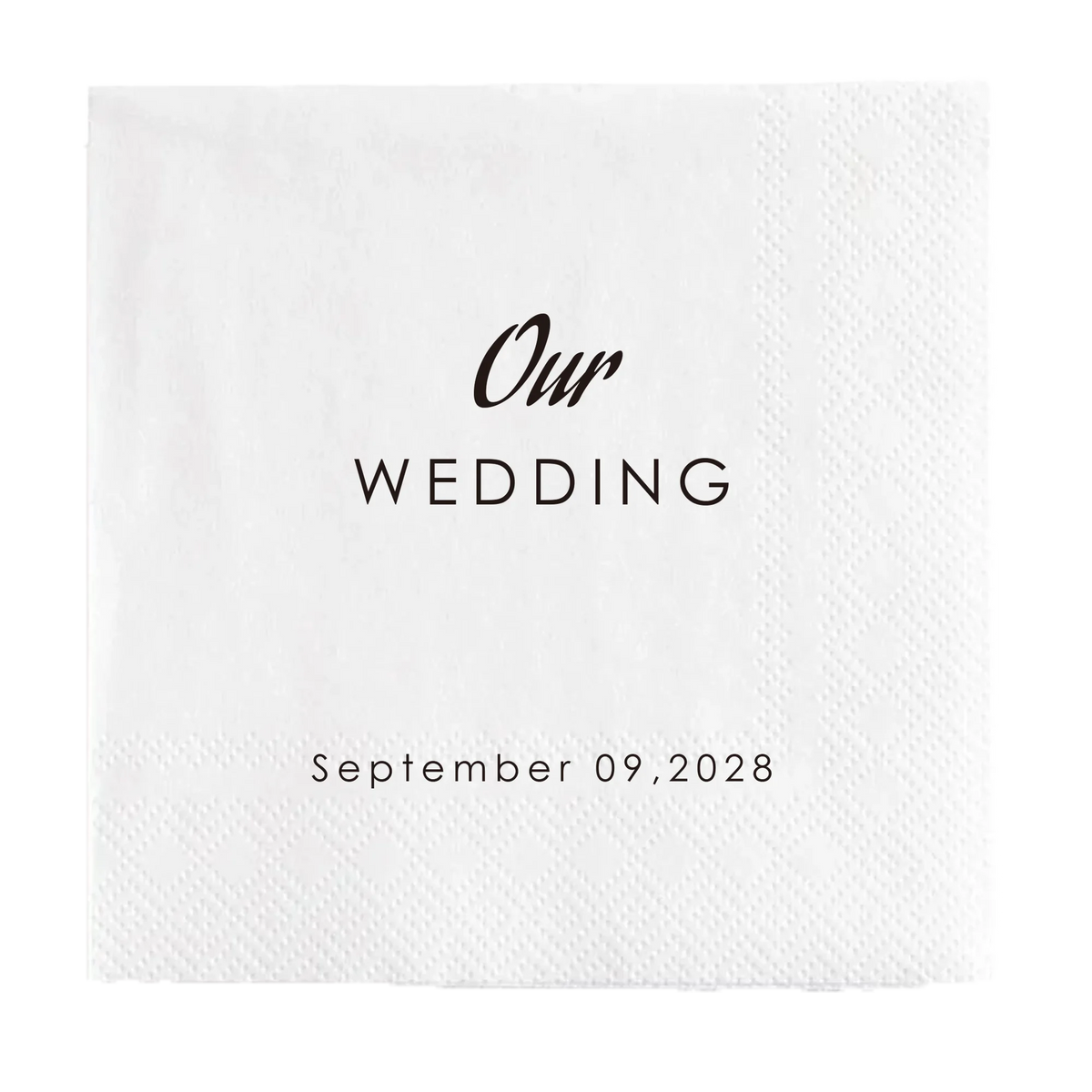 Personalized Paper Napkins Disposable Custom Wedding Napkins Of