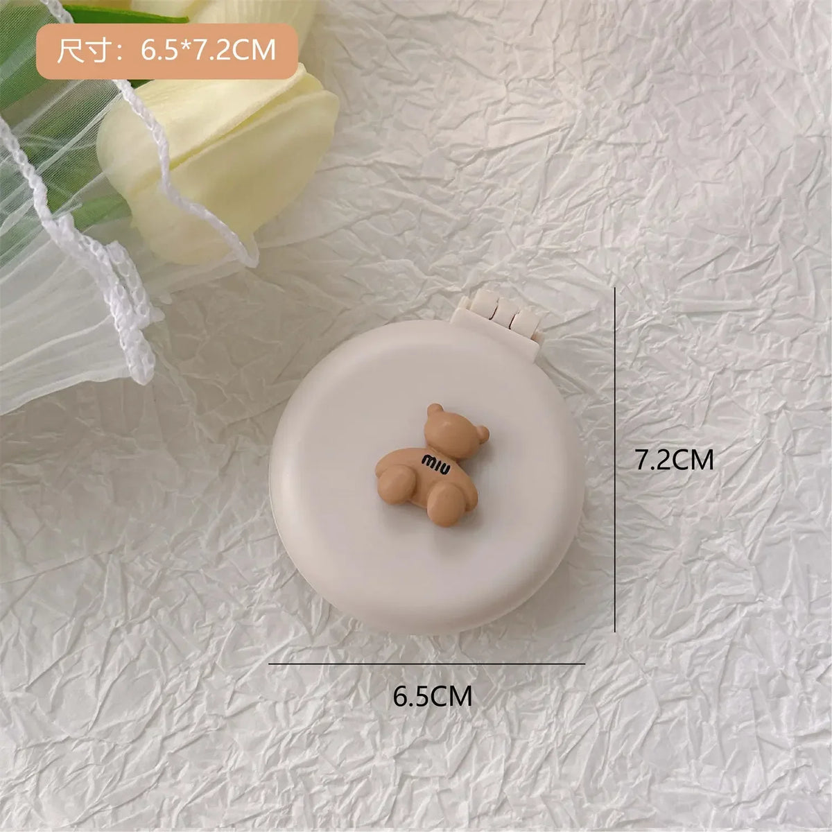 Cute Cartoon Foldable Comb Makeup Mirror Air Cushion