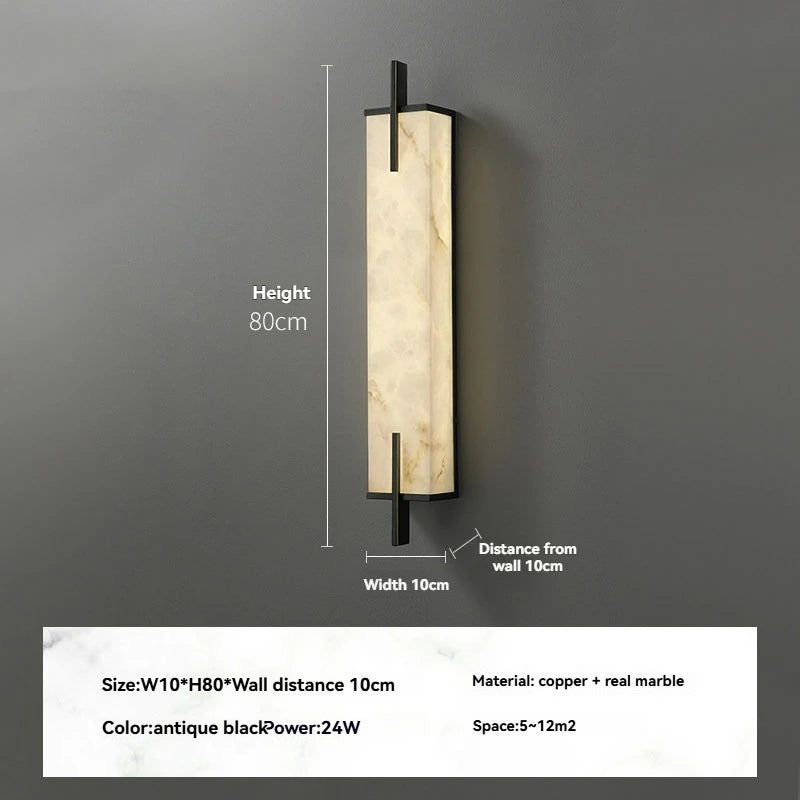 Alabaster Wall Sconces Lamp Natural Marble Wall Sconces
