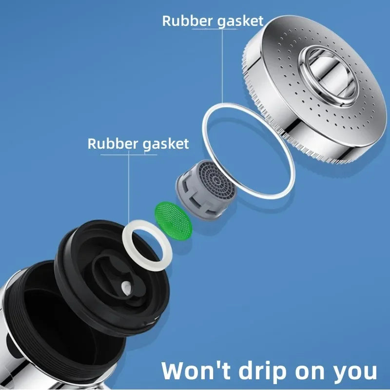 Shower Spray Head Dual Function Bathroom Faucet Tap