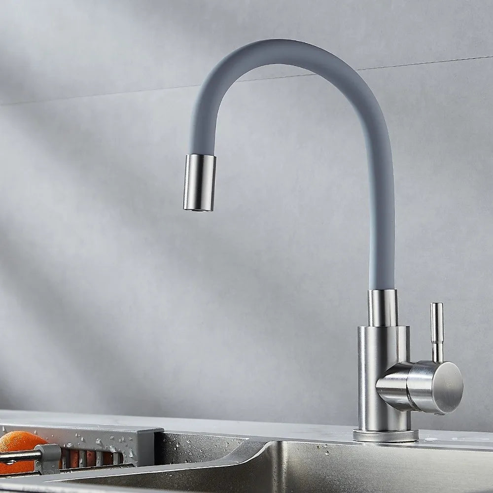 Stainless Steel Faucet Flexible Hose 360 Degree Rotating