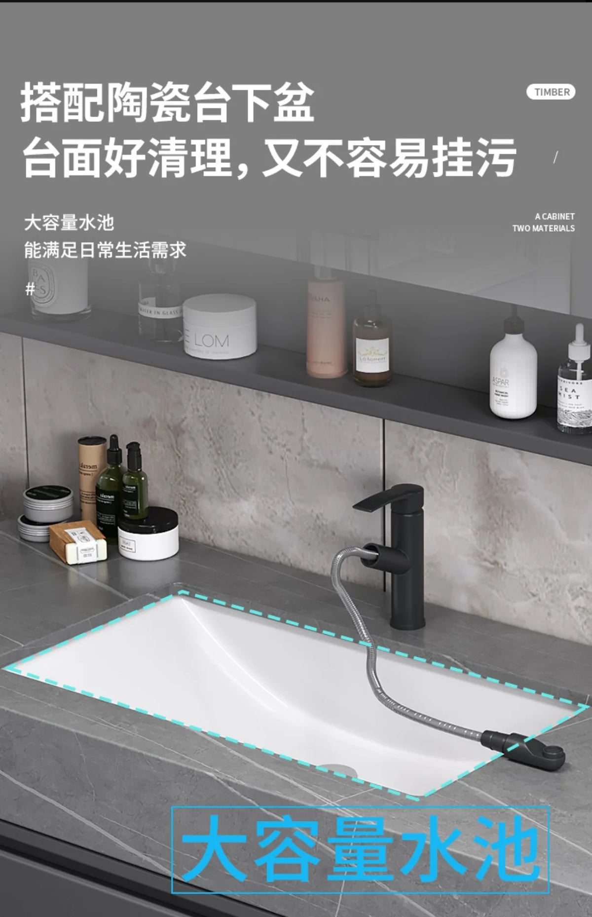 Washbasin Floor Bathroom Cabinets Vintage Drawer Light Toilet