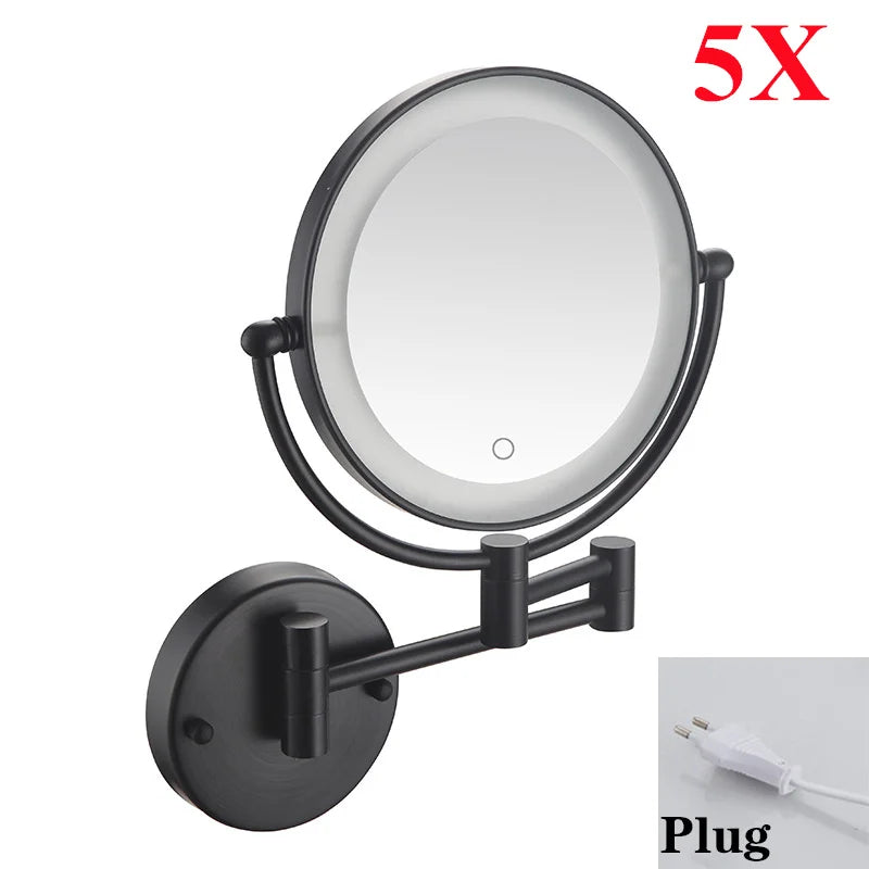 Brushed Gold Led Bathroom Mirrors Quality Brass 10x