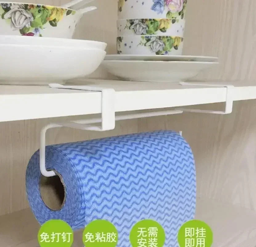 Storage White Black Toilet Shelf Paper Roll Rack