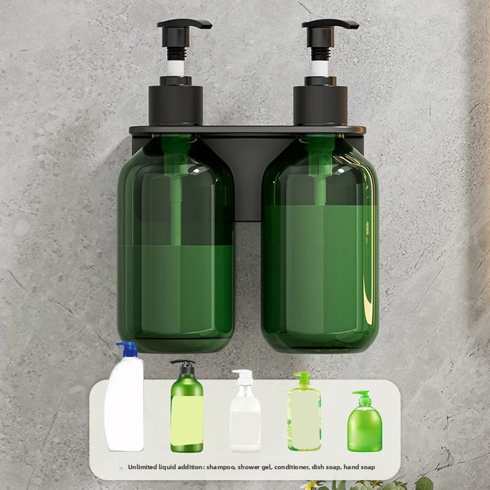 1pc Wall Mounted Stainless Steel Soap Dispenser Holder