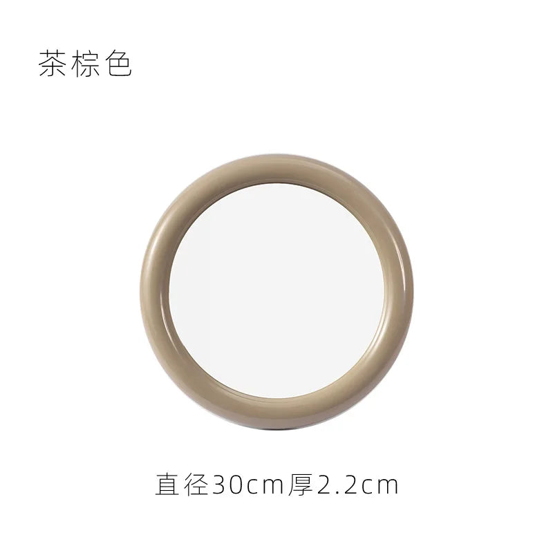 Nordic Round Glass Mirror Wall Mirror Desktop Mirror