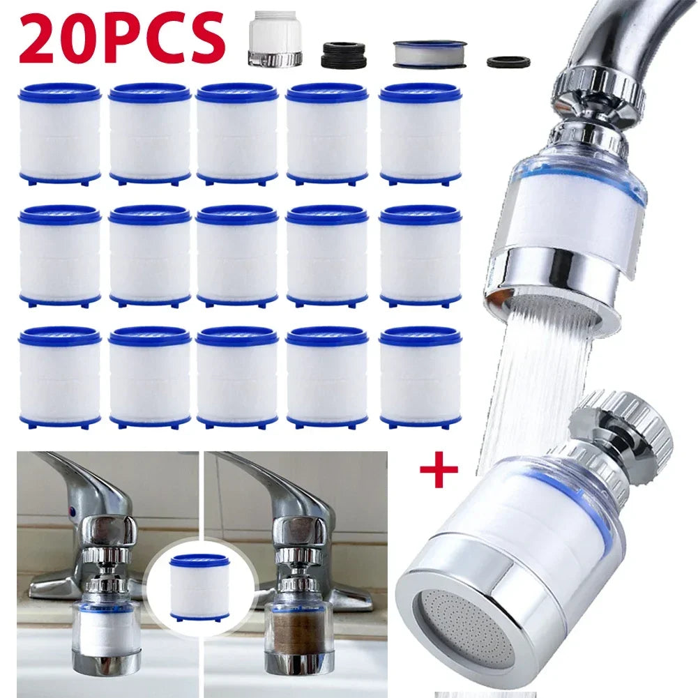 360 Degree Rotating Faucet Filters Bubbler Mount Anti-Splash