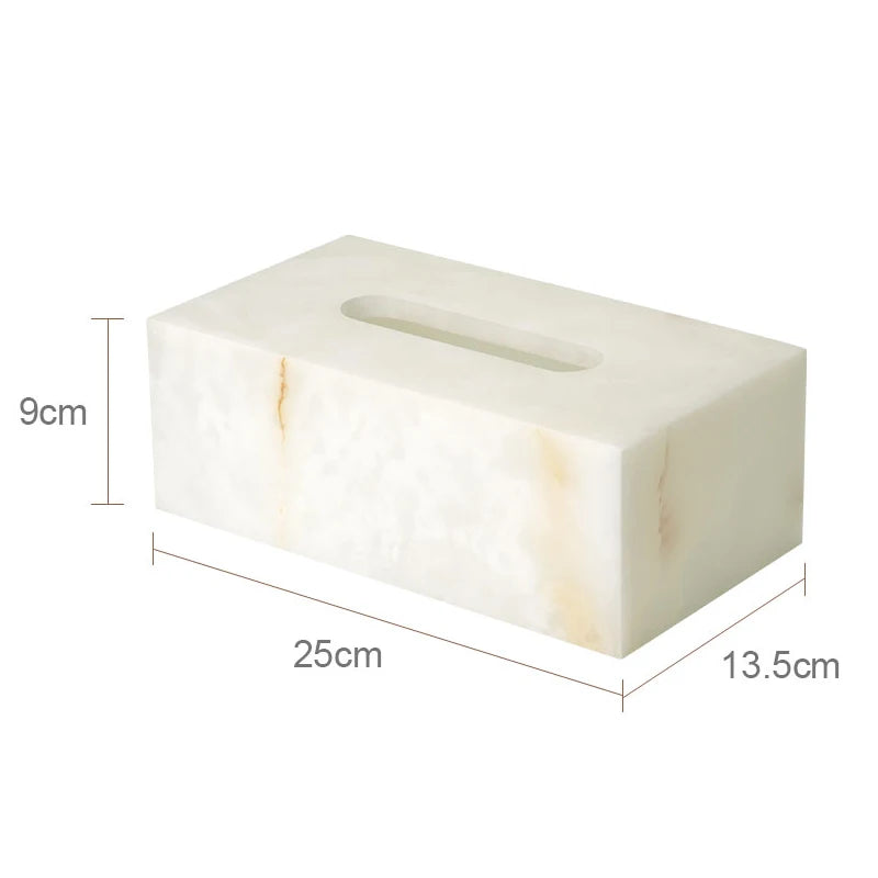 White Onyx Natural Marble Bathroom Elegant Soap Dispenser