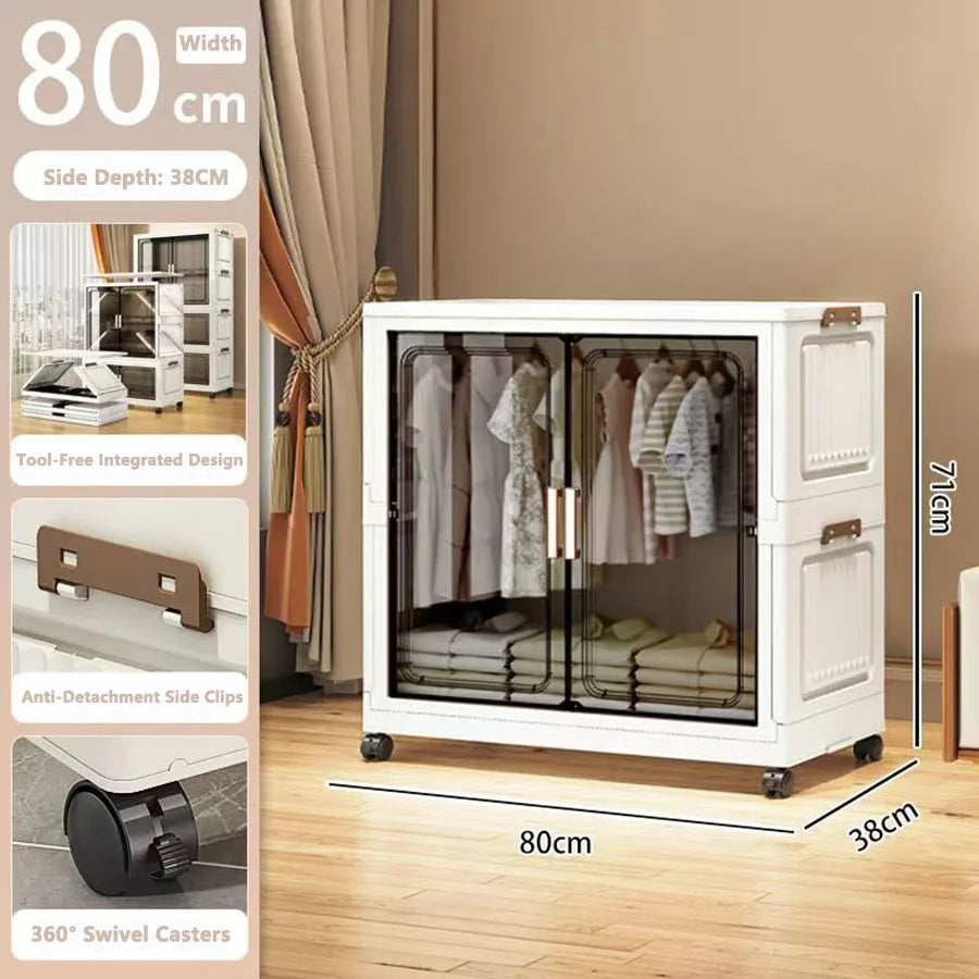 Multi-Functional Folding Storage Cabinet Doors Office Bathroom