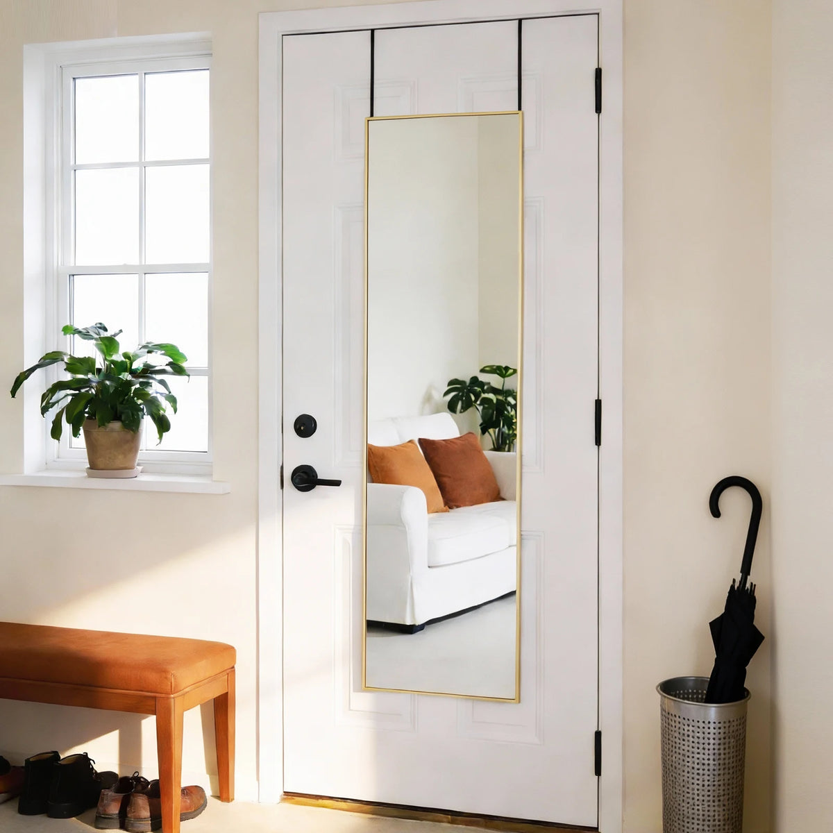Mcq 47x14 Inches Full Length Mirror Door Hanging