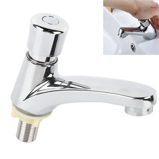 Time Delay Basin Sink Faucet Copper Alloy Push