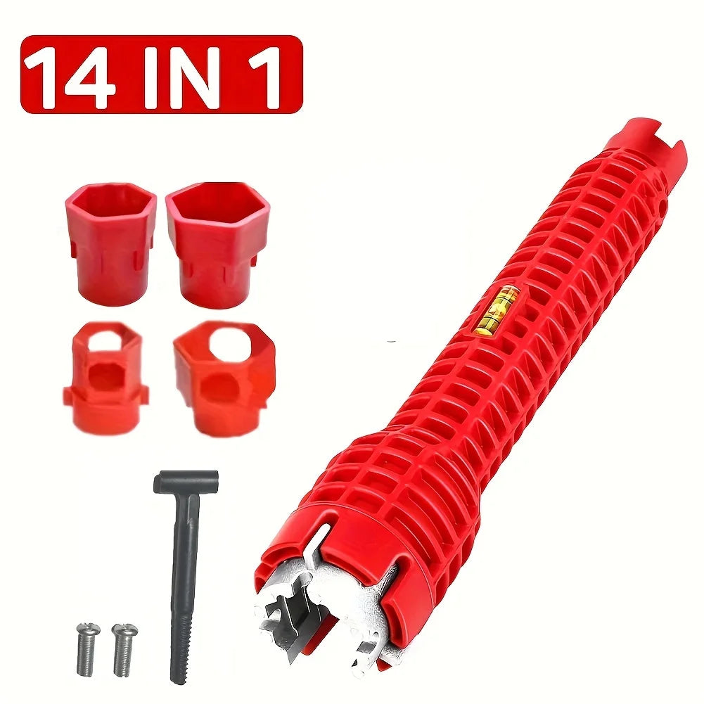 14 In Wrench Sink Faucet Sanitary Repair Double-Head