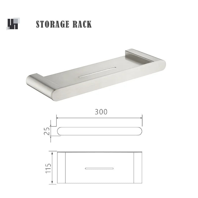 Bathroom Hardware Stainless Steel Bathroom Wall Mounted Towel