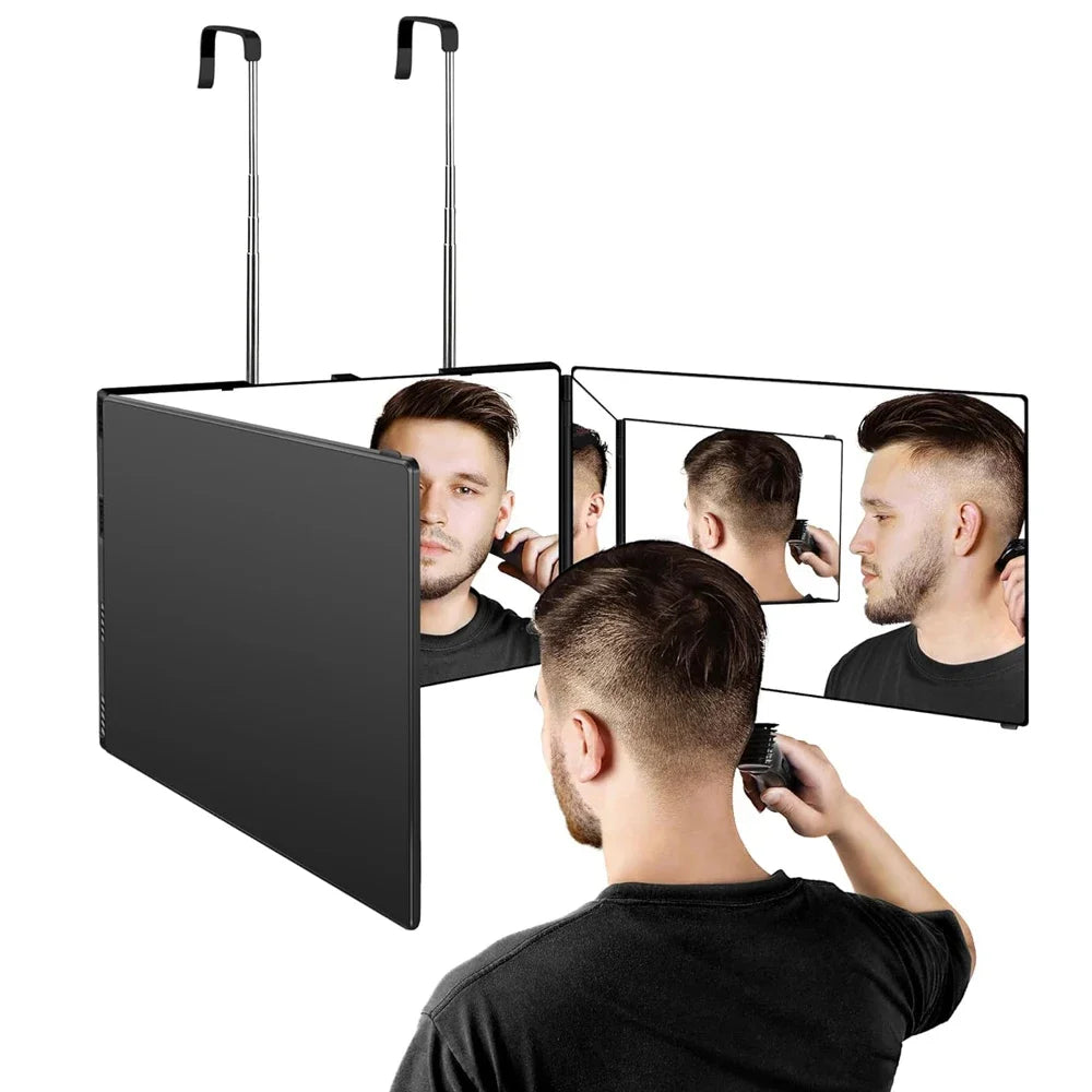 Travel 360 Trifold Vanity Makeup Mirror Height Adjustable