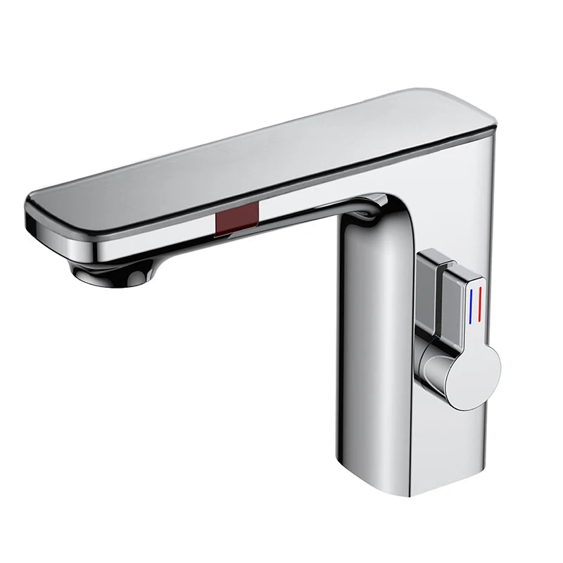 Smart Display Bathroom Basin Faucet Touchless Cold Water
