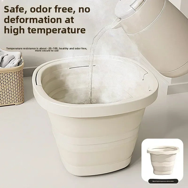 Folding Bucket 5/10l Outdoor Fishing Bucket Compact Thickened