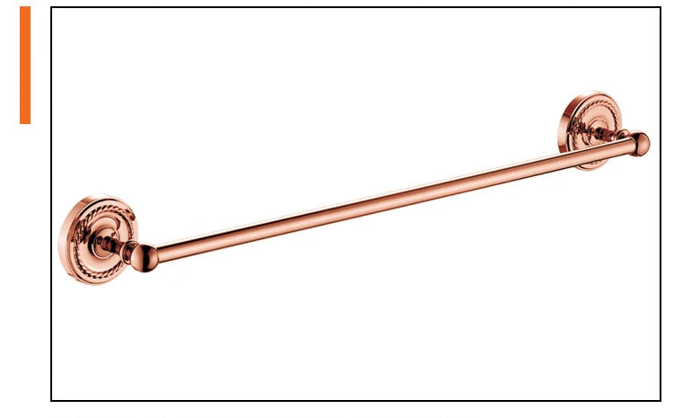 Bathroom Rose Gold Bath Towel Towel Ring Carved