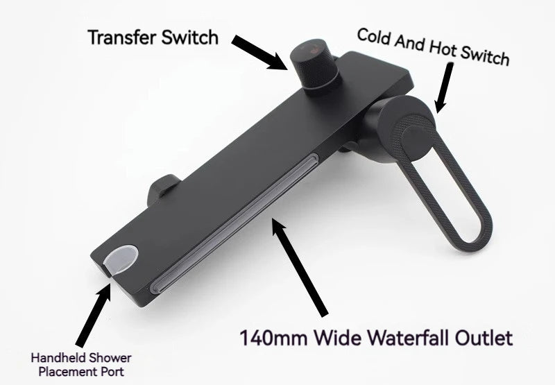 Bathtub Shower Faucet Handle Spout Mixer Tap Hand