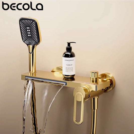 Bathtub Shower Faucet Handle Spout Mixer Tap Hand